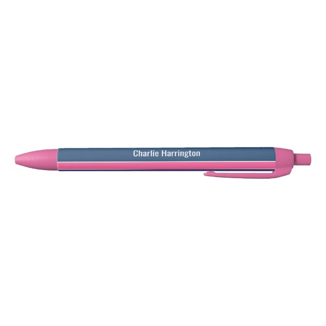 Stripes Pattern custom name pens (Bottom)