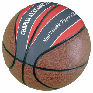 Stripes Pattern custom name & text basketball