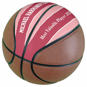 Stripes Pattern custom name & text basketball