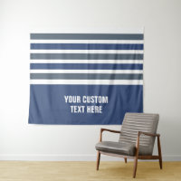Stripes pattern custom text tapestries