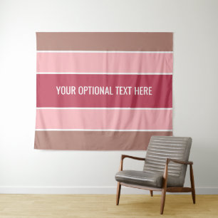 Stripes pattern custom text tapestries