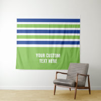 Stripes pattern custom text tapestries