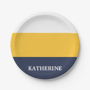 Stripes Pattern Paper Plate