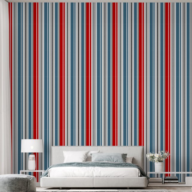 Stripes pattern wallpaper (Bedroom)
