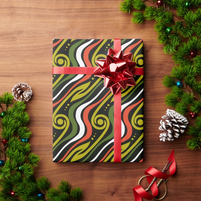stripes pattern  wrapping paper (Holiday Gift)