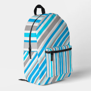 Stripes  printed backpack