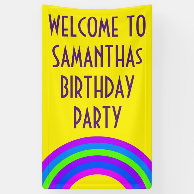 Stripes Round Frame coloured 03 + your idea Banner (Vertical)