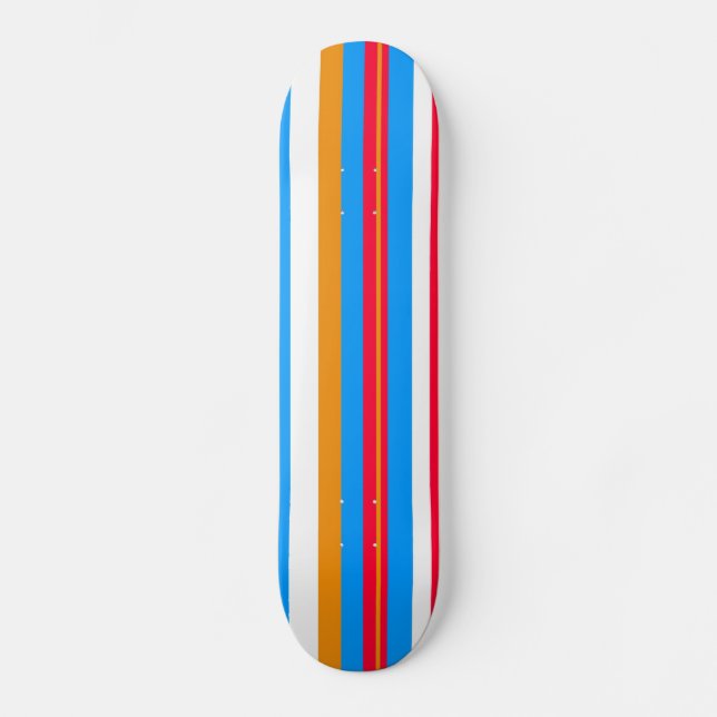 stripes skateboard (Front)