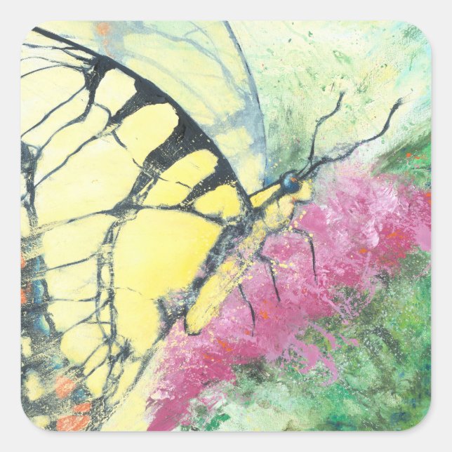 Stripes Square Sticker (Front)