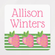 Stripes & Strawberries Clothing Labels