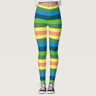 Stripes Summer Fashion Custom Leggings