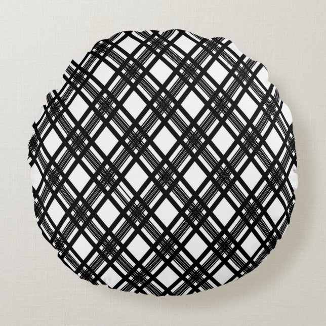 Stripes Texture Round Cushion (Front)