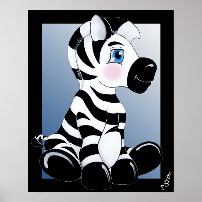 Stripes the Zebra Poster (Front)