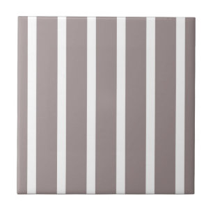 Stripes Thn Thick Grey White Ceramic Tile