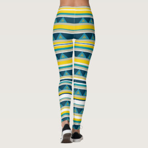 Stripes & triangles leggings