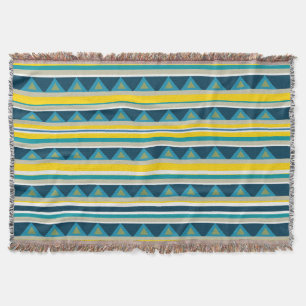 Stripes & triangles throw blanket
