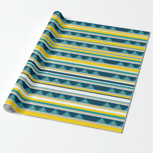 Stripes & triangles wrapping paper