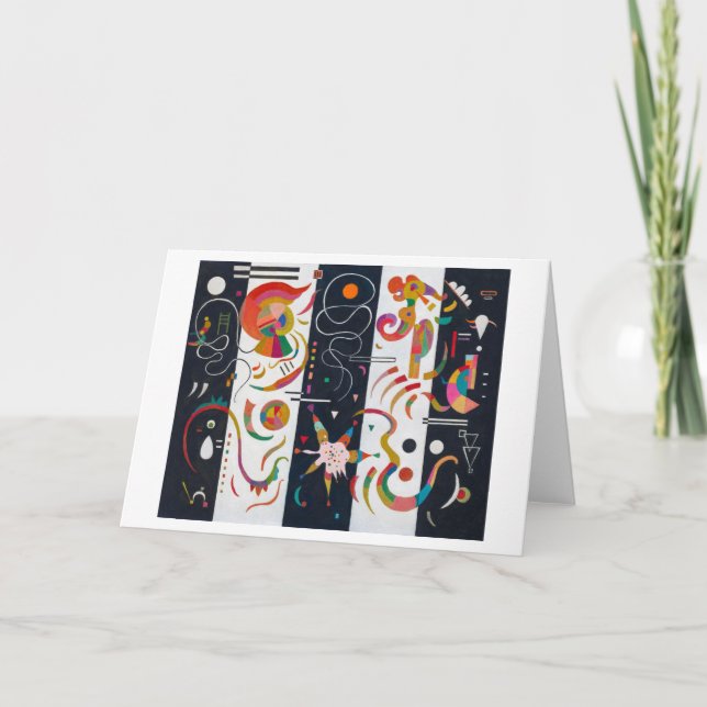 Stripes, Wassily Kandinsky Card (Front)