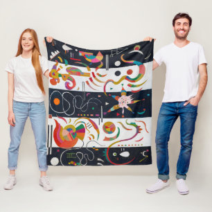 Stripes, Wassily Kandinsky Fleece Blanket