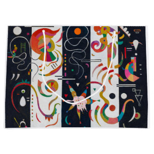 Stripes, Wassily Kandinsky Large Gift Bag