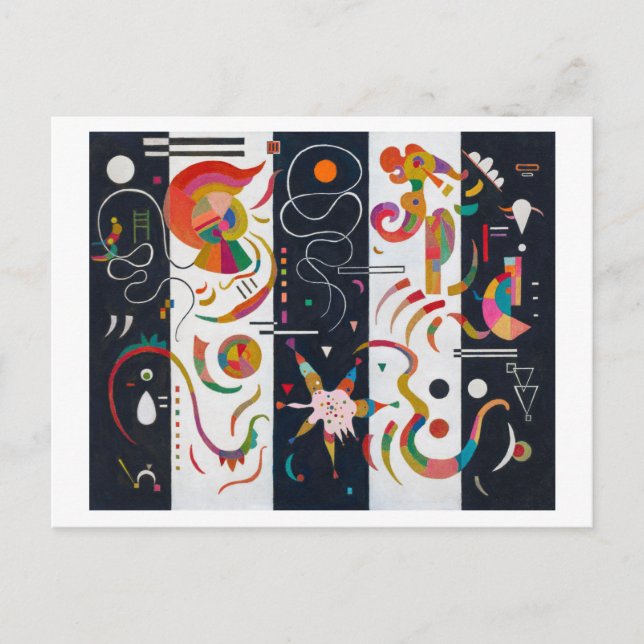 Stripes, Wassily Kandinsky Postcard (Front)