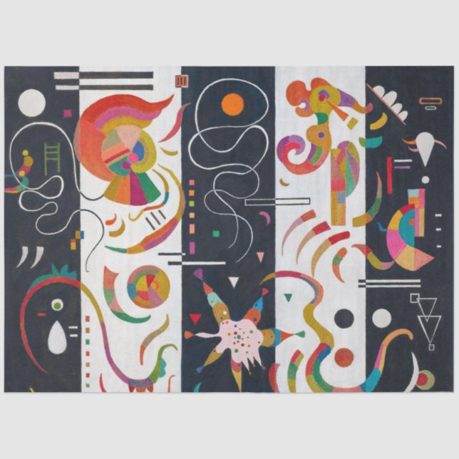 Stripes, Wassily Kandinsky Tissue Paper (Front)