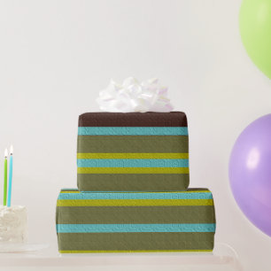 Stripes With Pattern Wrapping Paper