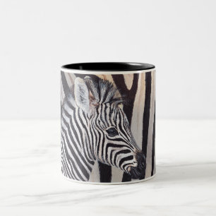 Stripes Zebra Baby and Mum mug