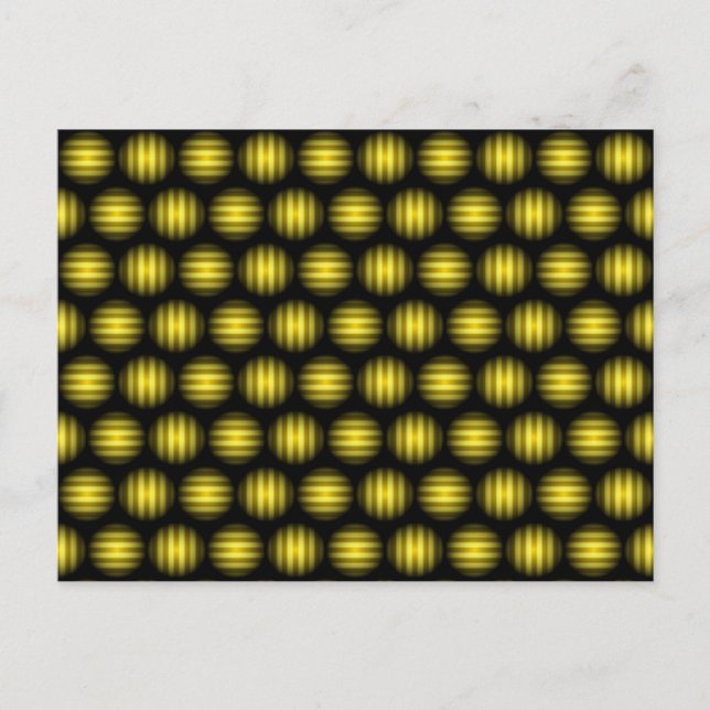 Stripey Ball Pattern Postcard (Front)
