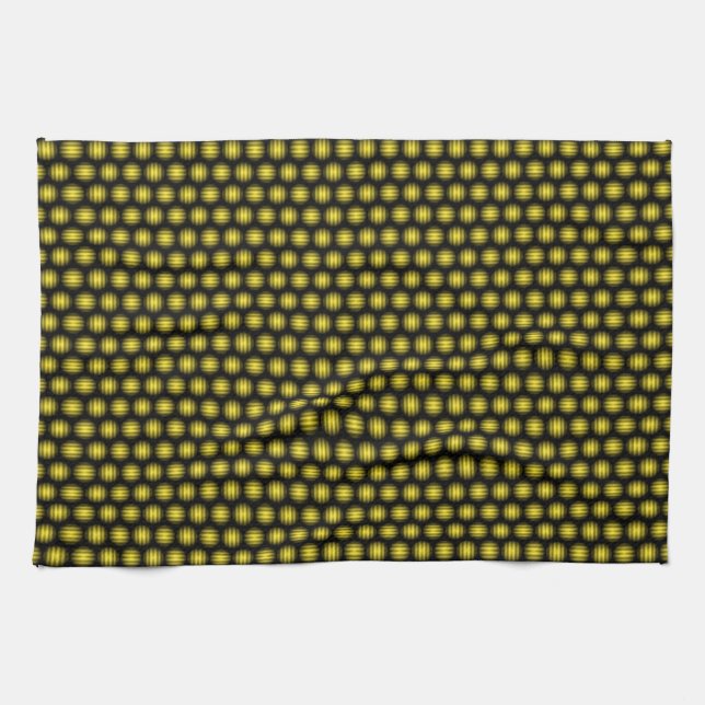 Stripey Ball Pattern Tea Towel (Horizontal)