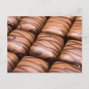 Stripey Chocolates Postcard