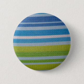 Stripey green! 6 cm round badge
