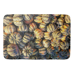 Stripey Pumpkins Cluster Bath Mat