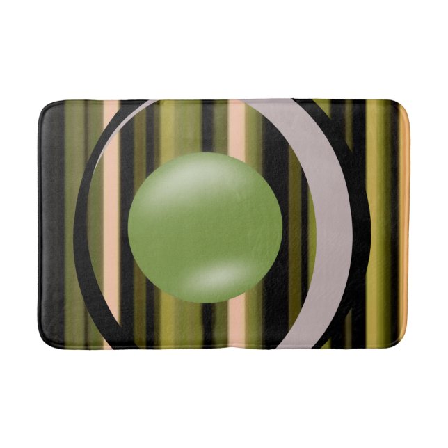 stripped bathroom bathmat (Front)