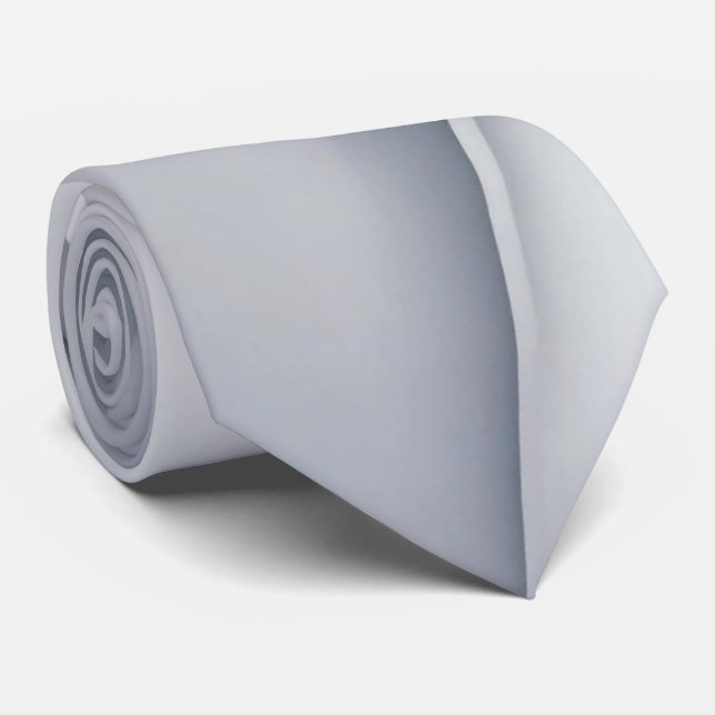 Strips Luxury Grey Blue Print Neck Tie (Rolled)