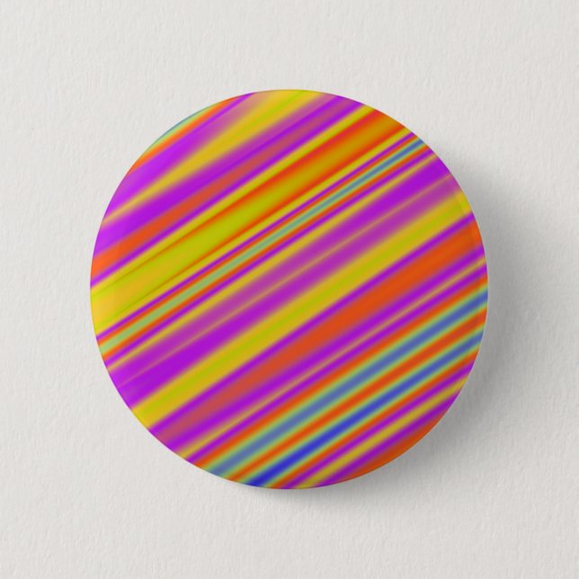Stripy Abstract 6 Cm Round Badge (Front)