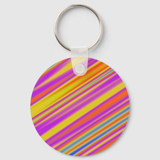 Stripy Abstract Key Ring (Front)