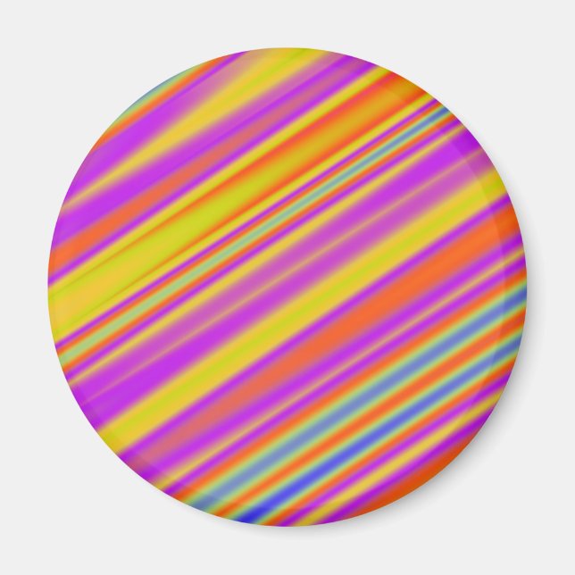 Stripy Abstract Magnet (Front)
