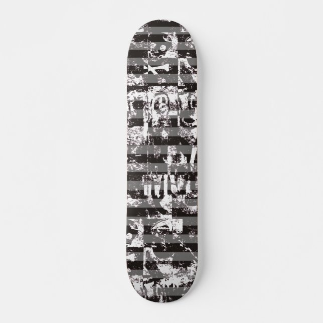 Stripy Graffiti Skateboard (Front)