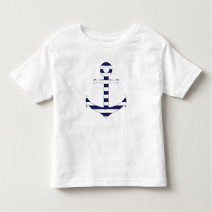 Stripy nautical anchor toddler T-Shirt
