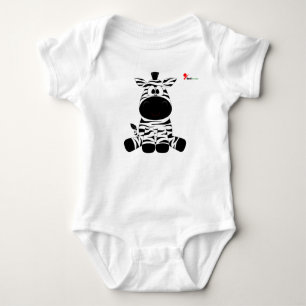 Stripy Zebra Baby Bodysuit