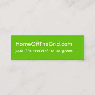 Strivin' to be Green - Profile Card