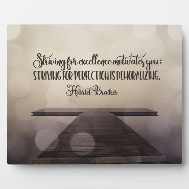 Striving For Excellence Plaque (Front)