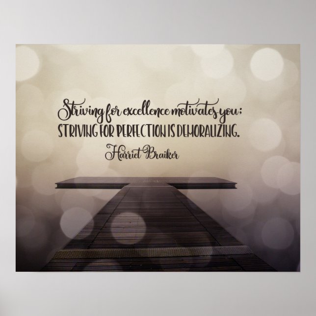 Striving For Excellence Poster (Front)
