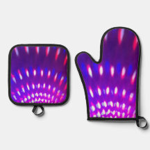 Strobe Light Design Oven Mitt & Pot Holder Set