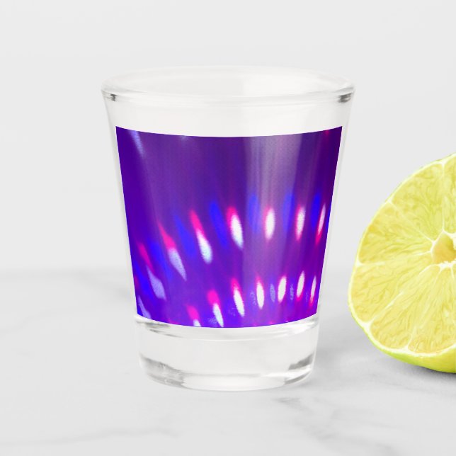 Strobe Lights Design Shot Glass (Front)