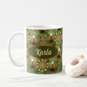 Strohsterne and Candles Coffee Mug