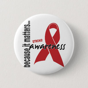Stroke Awareness 6 Cm Round Badge