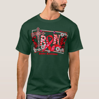 Stroke Awareness cross ribbon Strong hope love T-Shirt