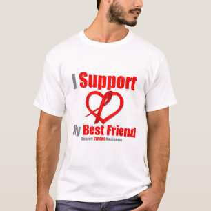 Stroke Awareness I Support My Best Friend T-Shirt